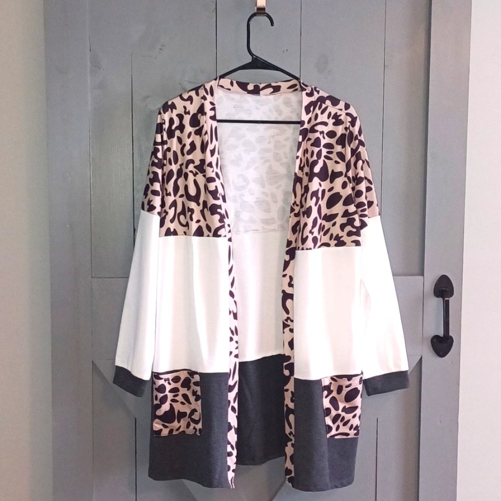 Cheetah lightweight cardigan